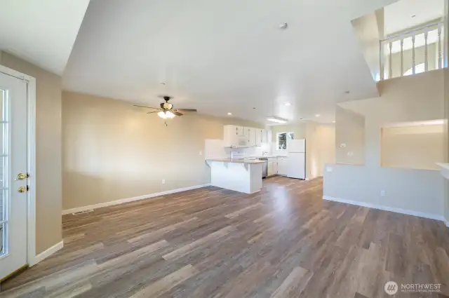 Lots of natural light comes through the open staircase to 3rd floor primary suite.
