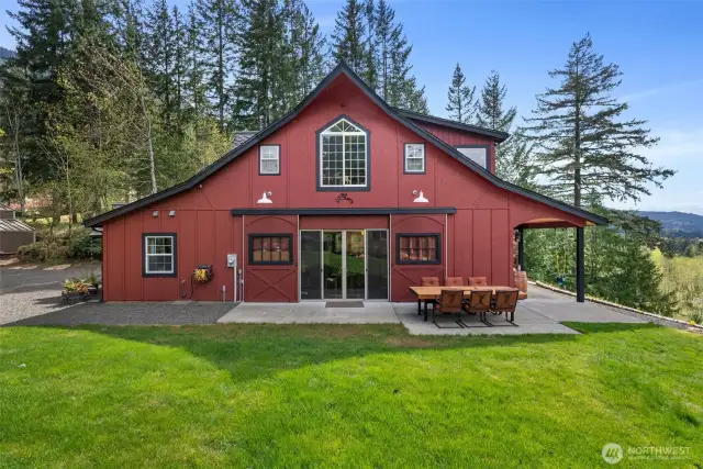 Barn doors and large entertainment spaces