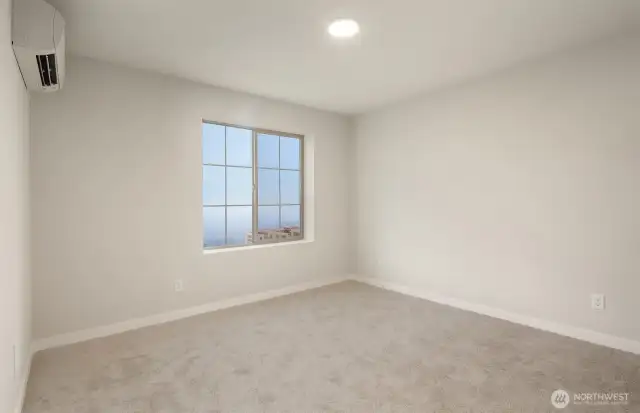 Guest bed-not actual home. Model to demonstrate similar floor plans & features.