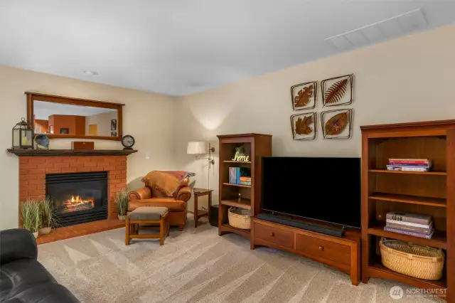 Family room off of kitchen.