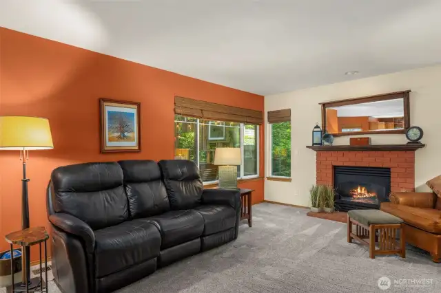 Family room off of kitchen.