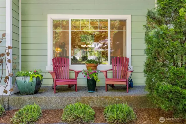 Sit and savor your morning coffee.