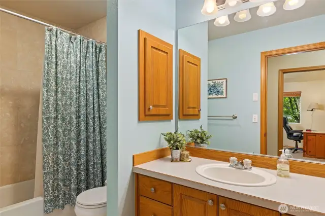 Upstairs hall bath.