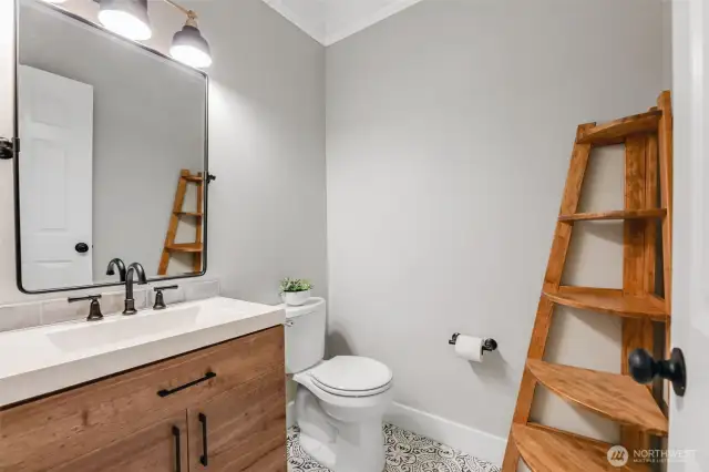 Main floor half bath