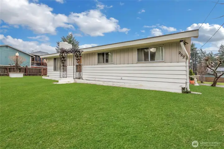 Front of home. Grass is photoshopped.