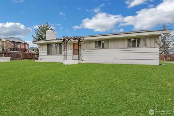 Front of home. Grass is photoshopped