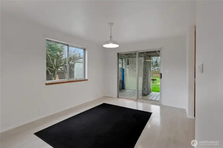 Dining area off kitchen.