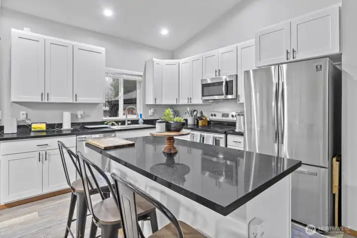 New kitchen large island