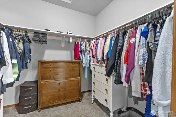 Very large walk-in closet