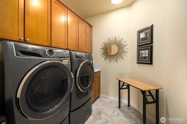 Laundry room with load of storage
