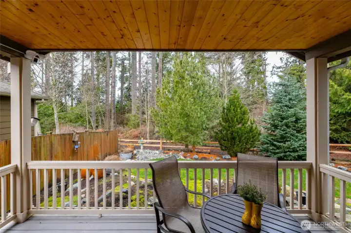 Enjoy the tranquil forest setting