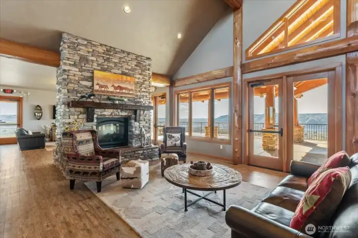 one of the many lounge areas in the clubhouse