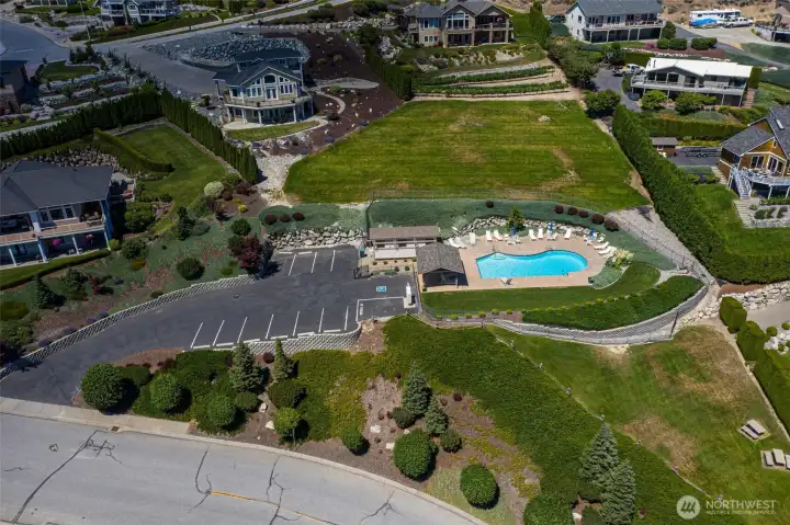 Crystal View Estates offers exceptional community amenities including two swimming pools, sport courts, and private Lake Chelan access—perfect for enjoying an active lifestyle and making the most of lake living.