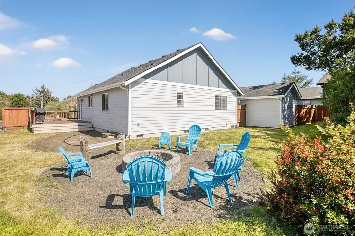 Firepit in Backyard