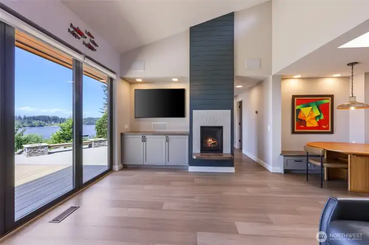 Living room with gas fireplace Living room with gas fireplace