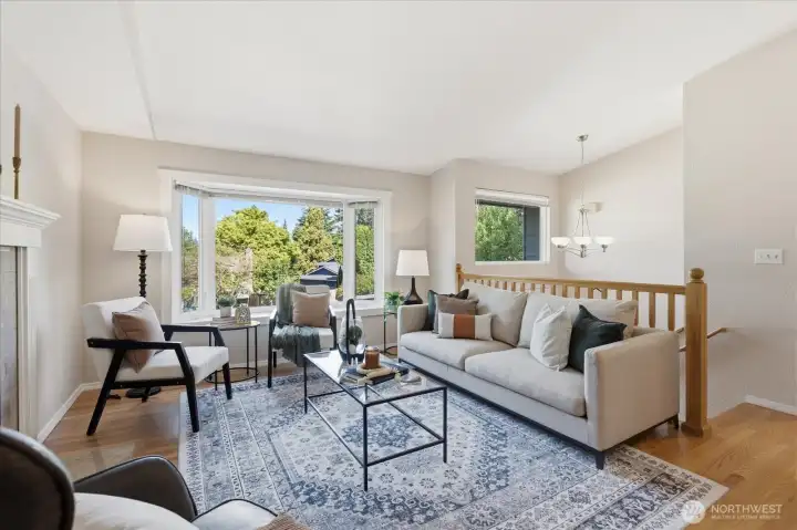 Oak Floors through Out Top Level