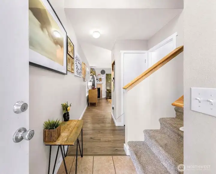Beautiful entrance into Unit A!