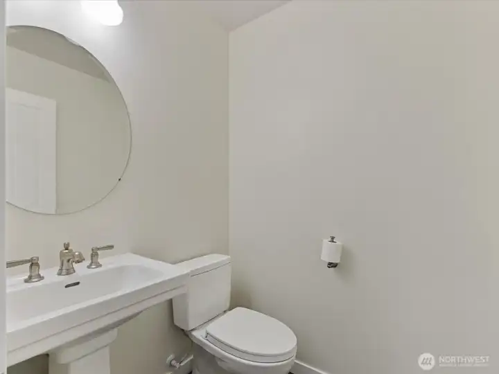 Main floor guest bathroom. Main floor guest bathroom.