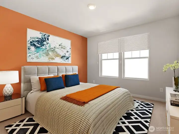 Secondary bedroom. Photos are for representational purposes only. Colors and options may vary.