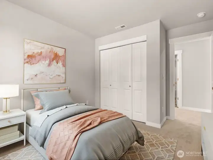 Secondary bedroom. Photos are for representational purposes only. Colors and options may vary.