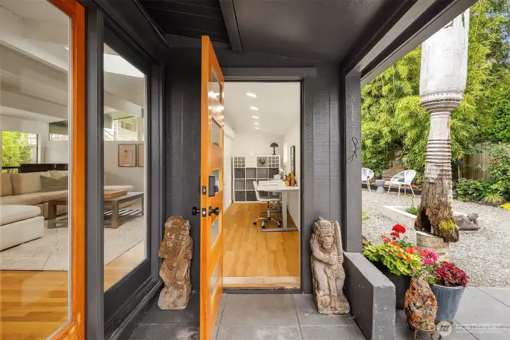 Enjoy private access to the dedicated office.