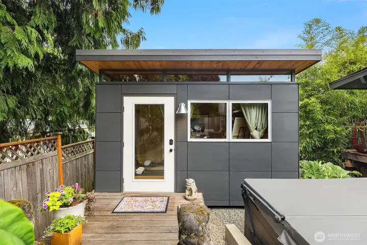 This additional flex space is ideal for a second office, guests, or a yoga studio.