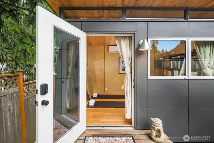 Secure, private entry with its own porch.