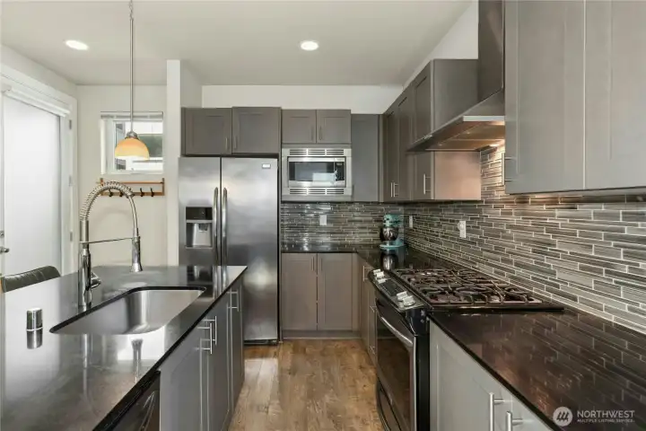 Gas range and SS appliances Gas range and SS appliances