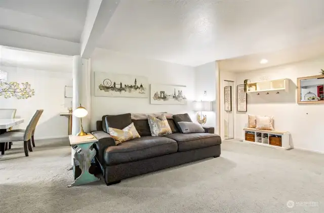 This beautiful light filled home boasts one of the largest floor plans in the community with over 1,500 sq ft.