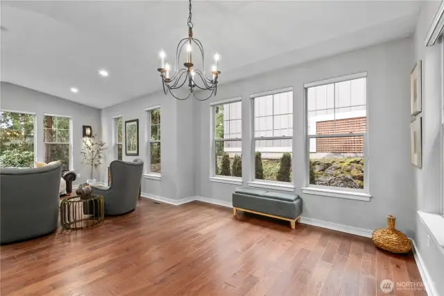 Open concept dining room