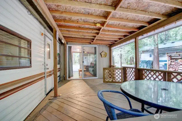 Well done covered porch