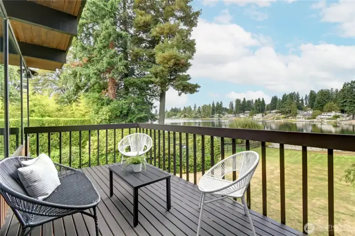 Deck off of living room