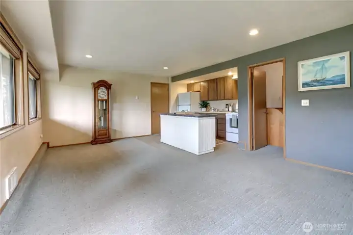 Basement living room