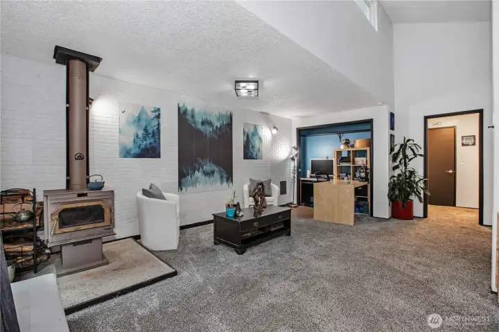 Spacious Bonus areas/ Primary Bedroom with wood burning fireplace