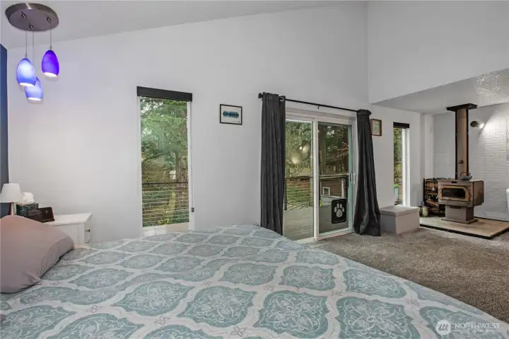 How cozy to have a fireplace in your bedroom!!