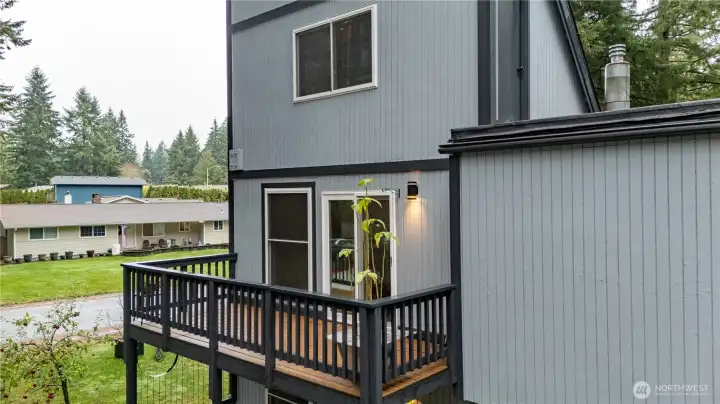 View of deck from drone