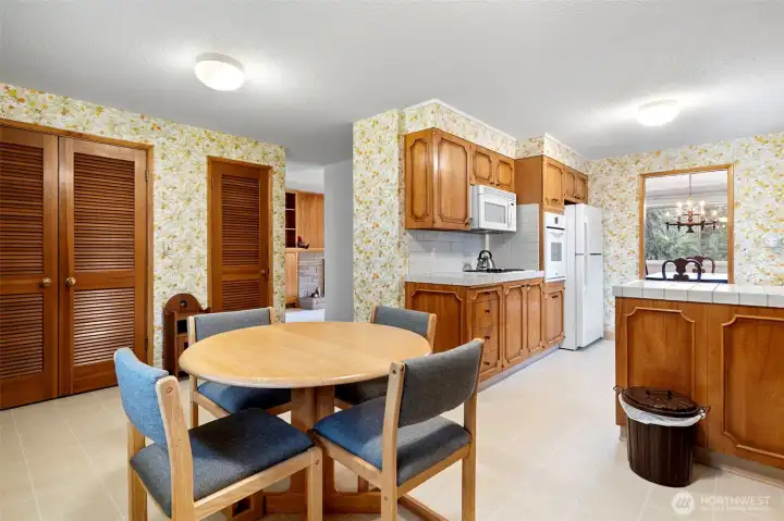 Don't miss the wet bar behind the folded doors!