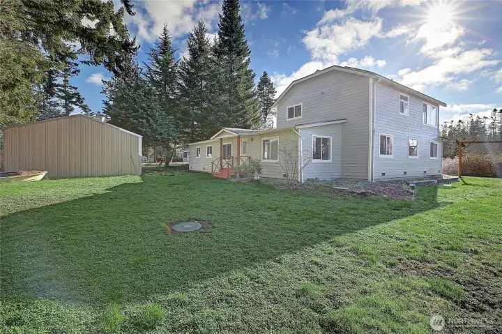 Plenty of room for gardening, playing