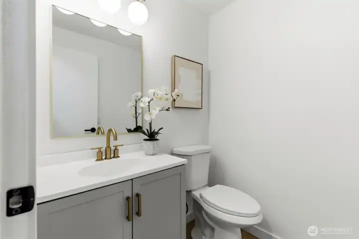 Downstairs half bath