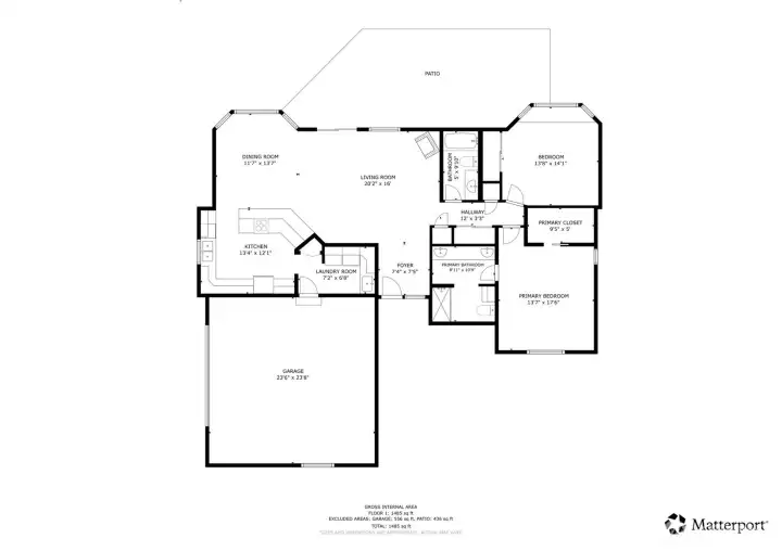 Spacious floorplan