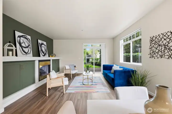 Comfortable living space ideal for relaxing or entertaining guests.