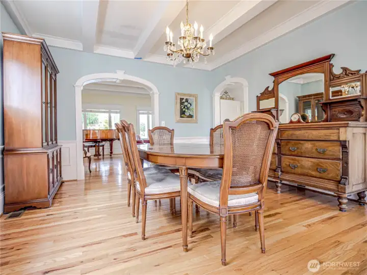 Dining Room will accommodate large gatherings