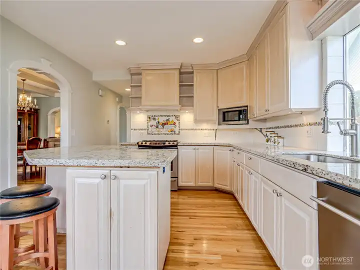 Kitchen made modern in a handsome remodel