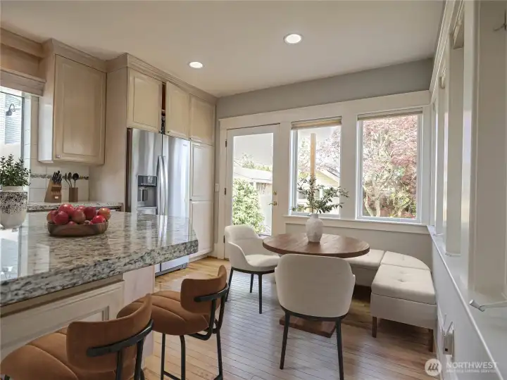 Island with seating. Nook is virtually staged