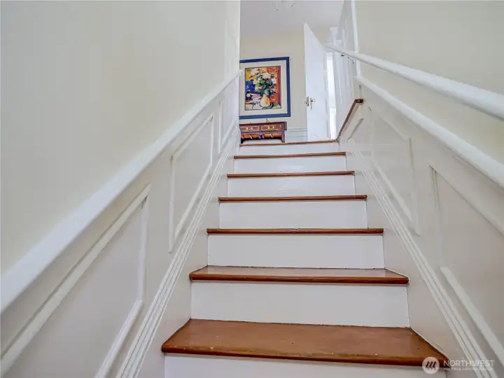 Stairs leading to seond floor