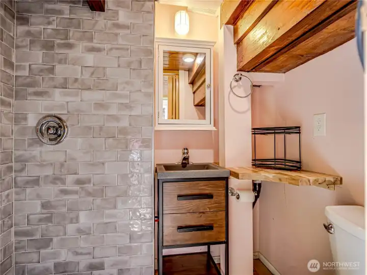 Studio space virtually staged