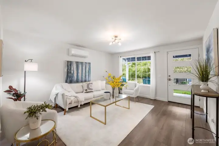 Comfortable living area with large windows and functional flow