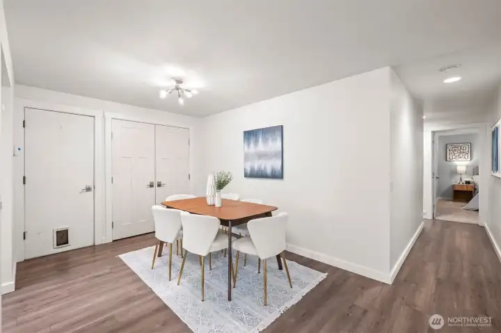 Functional dining space with easy flow for entertaining