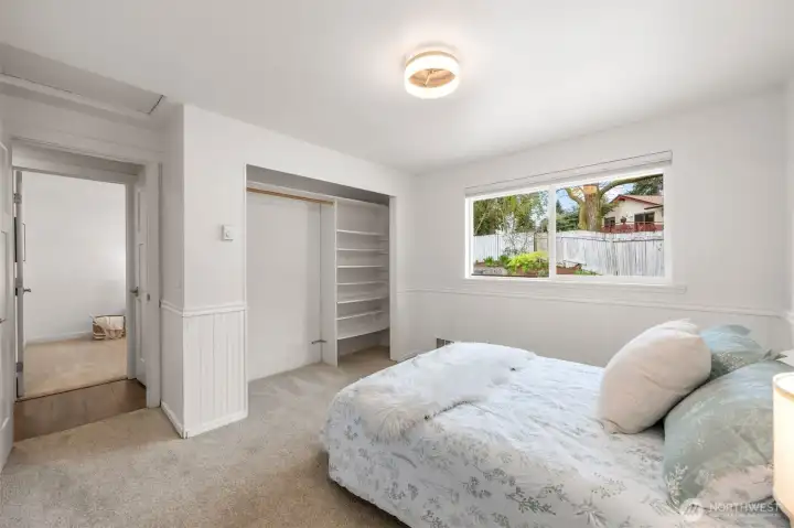 Secondary bedroom ideal for guests, office, or flex space