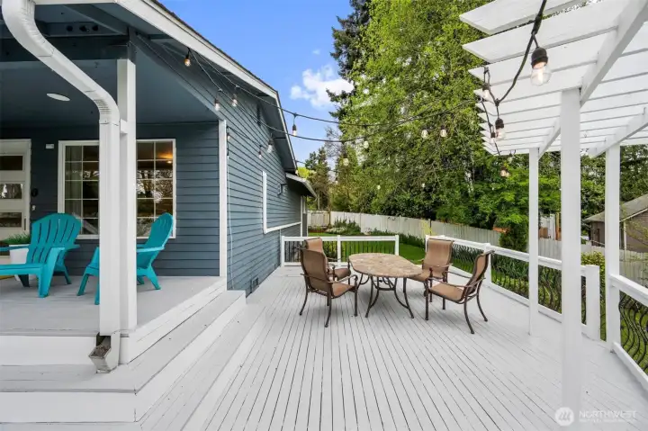 Backyard patio with room to enjoy the outdoors